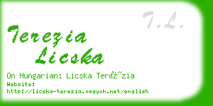 terezia licska business card